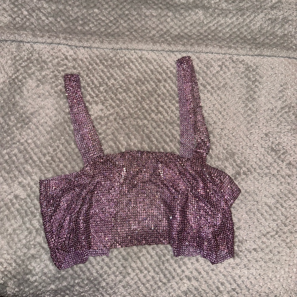 Sparkly Crystal Rhinestone Top - Picture 6 of 8
